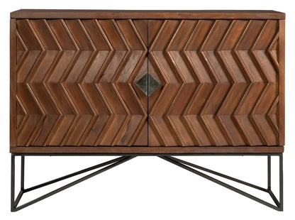 Hekman Chevron Mango Wood Accent Chest Cabinet