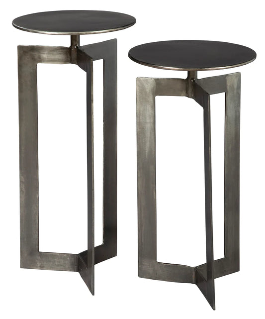 Hekman Twin Iron Accent Table Set