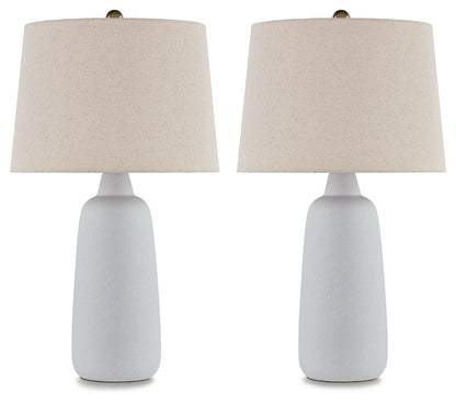 Avianic - White - Ceramic Table Lamp (Set of 2)