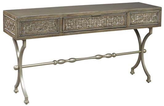 Quinnland - Antique Black - Console Sofa Table