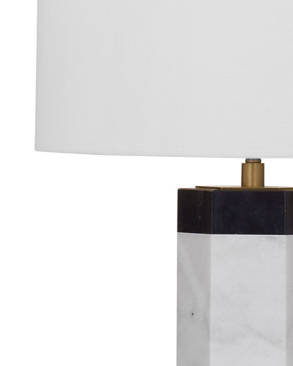 Charlie - Table Lamp - Black / White