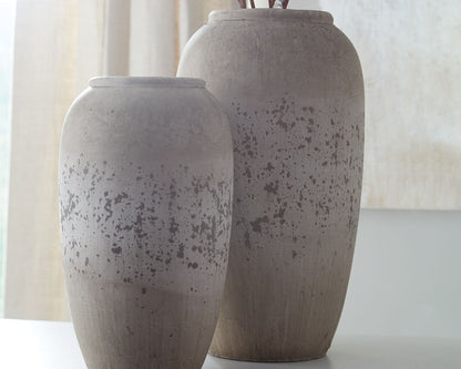 Dimitra - Brown / Cream - Vase Set (Set of 2)