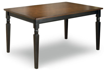 Owingsville - Black / Brown - Rectangular Dining Room Table