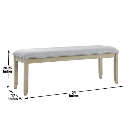 Carena - Upholstered Top Bench - Brown