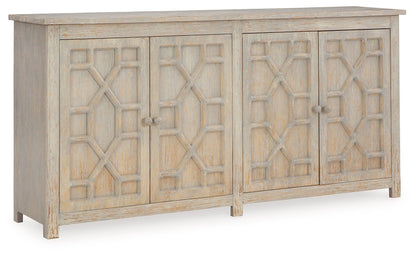 Caitrich - Distressed Blue - Accent Cabinet