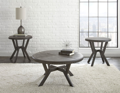 Alamo - 3 Piece Table Set - Gray