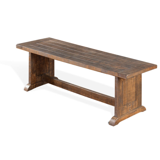 Homestead - Side Bench - Dark Brown