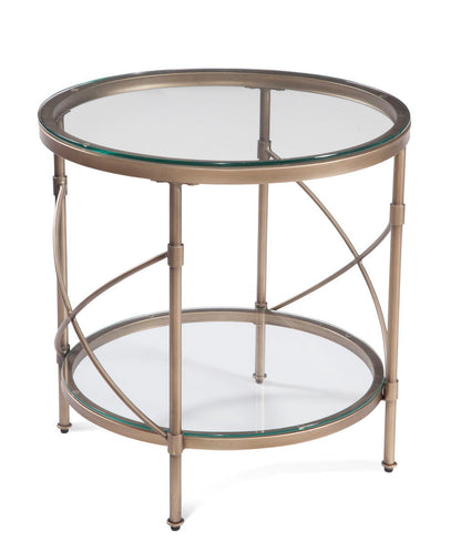 Harrison - Round End Table - Gold