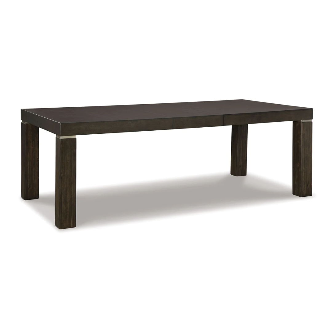 Hyndell - Dark Brown - Rectangular Dining Room Extension Table