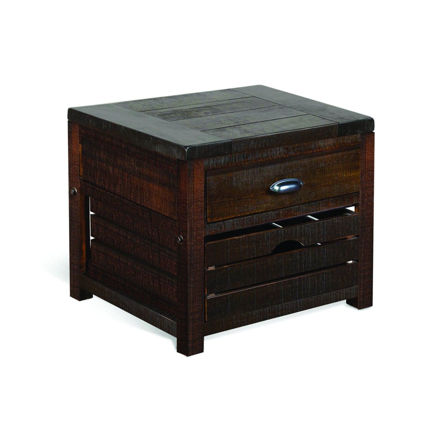 Homestead - 24" End Table - Dark Brown