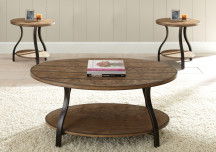 Denise - 3 Piece Table Set - Brown