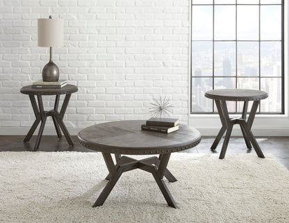 Alamo - 3 Piece Table Set - Gray