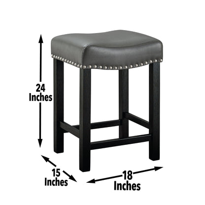 Aspen - Counter Stool (Set of 2) - Dark Gray