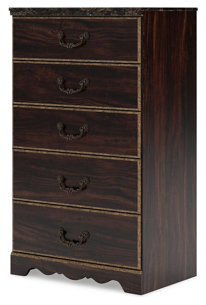 Glosmount - Two-tone - Five Drawer Chest