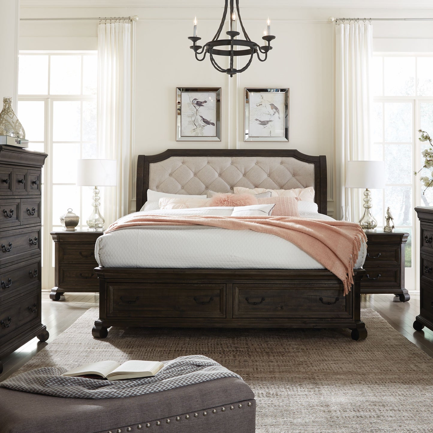 Bellamy - Complete Sleigh Storage Bed