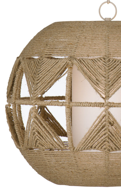 Woven - Pendant Lamp - Light Brown