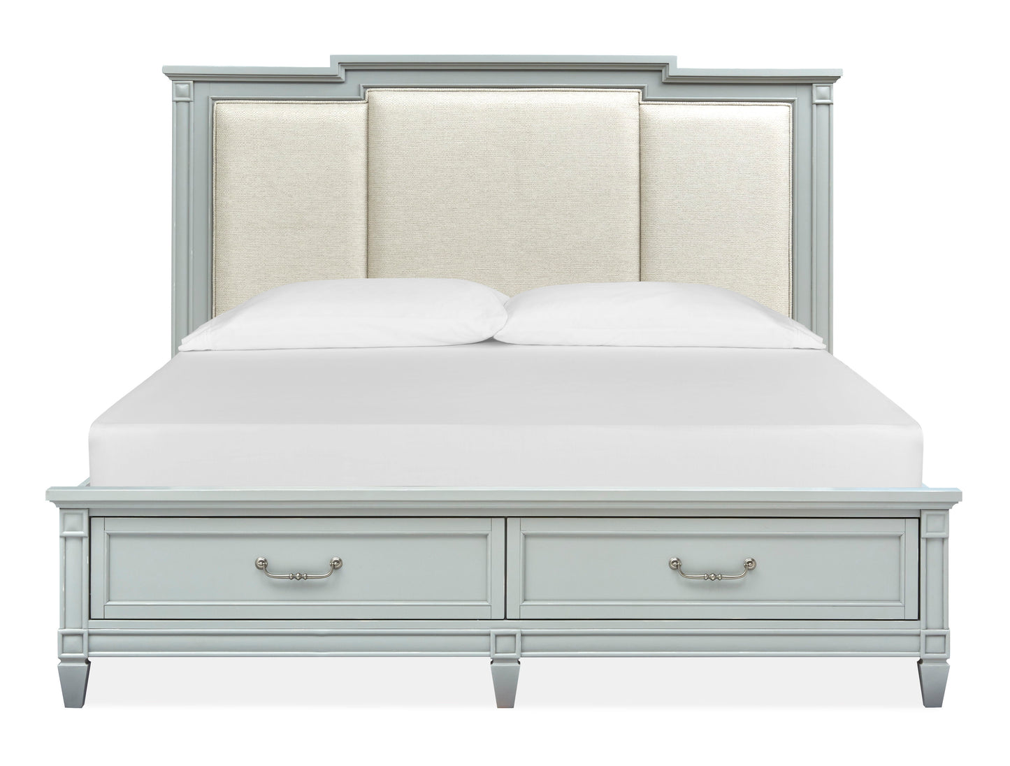 Glenbrook - Complete Panel Storage Bed With Upholstered Headboard