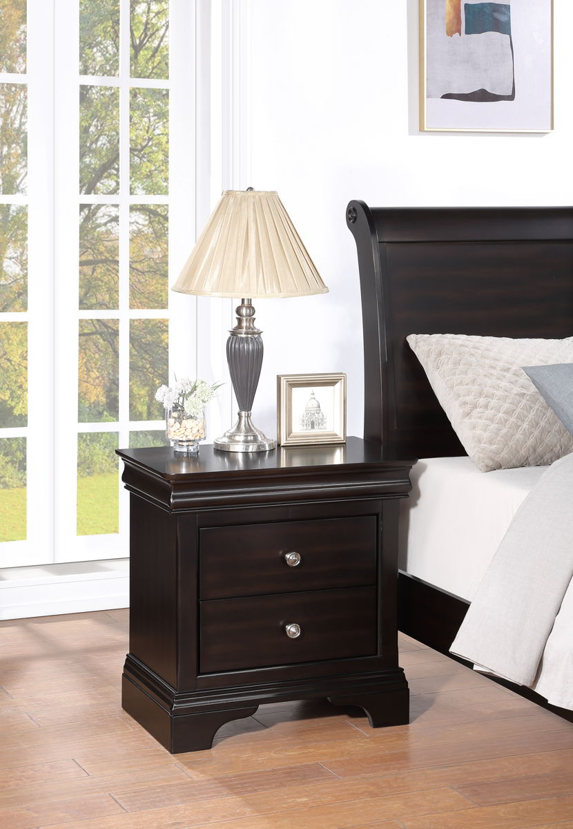 Dominique - Nightstand - Dark Brown