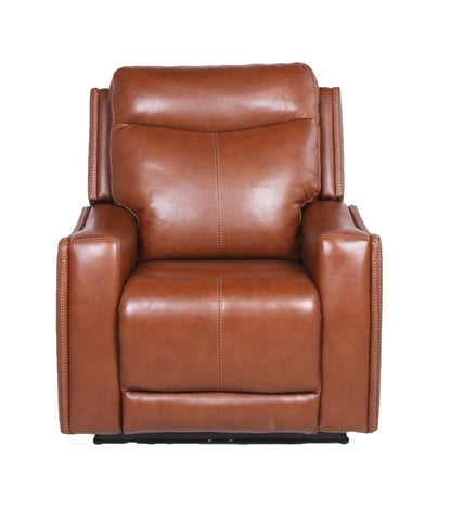 Natalia - Recliner Dual Power Coach - Dark Brown