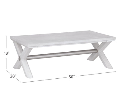 Nadine - Cocktail Table - White