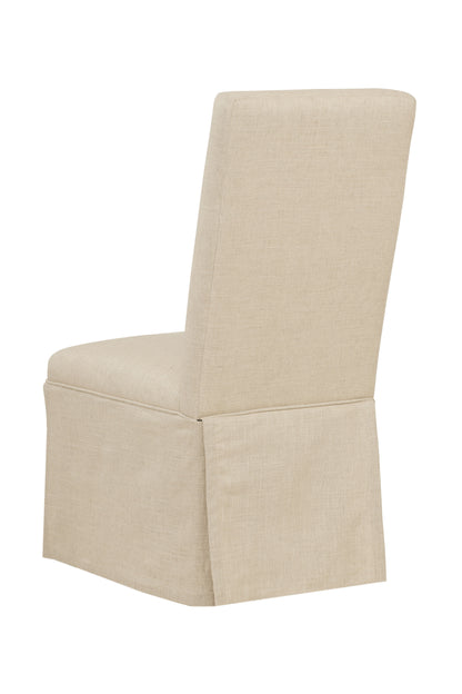 Skirted Parsons - Slip Cover Parsons Chair - Gray