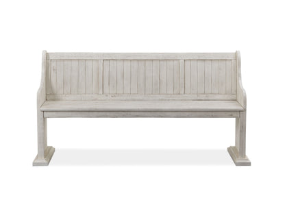 Bronwyn - Bench With Back - Alabaster