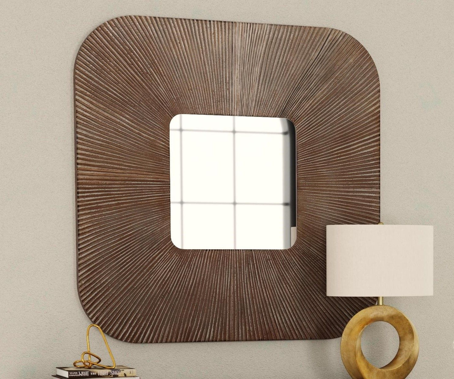 Zamba - Wall Mirror - Pearl Silver