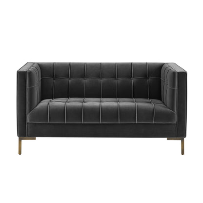 Isaac - Stitch Velvet Loveseat