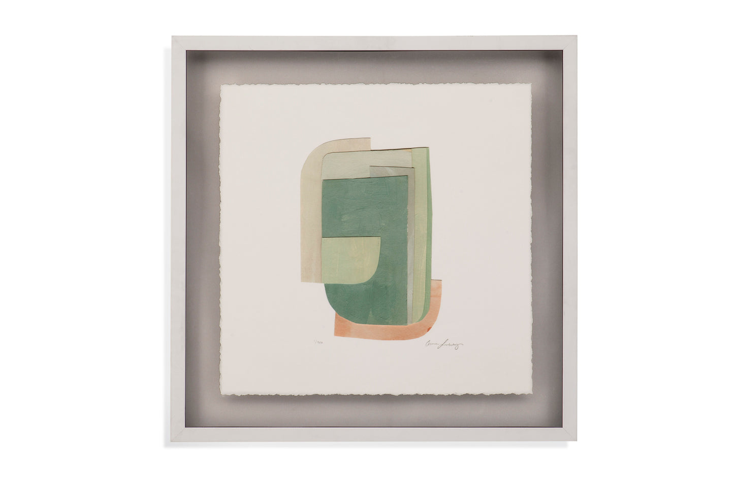 Color Structure III - Framed Print - Green