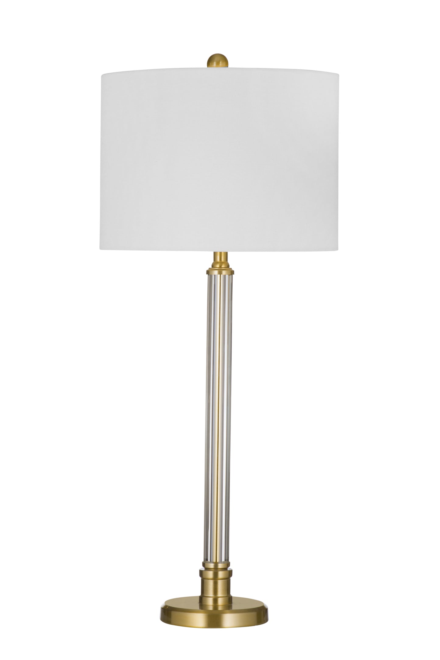 Yukon - Table Lamp - Clear / Antique Brass