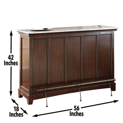 Newbury - Silverstone Top Bar Unit - Dark Brown