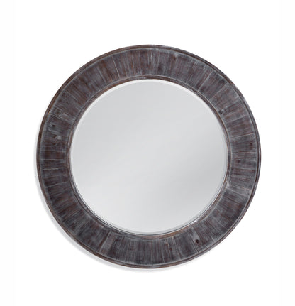 Hunter - Round Mirror - Brown