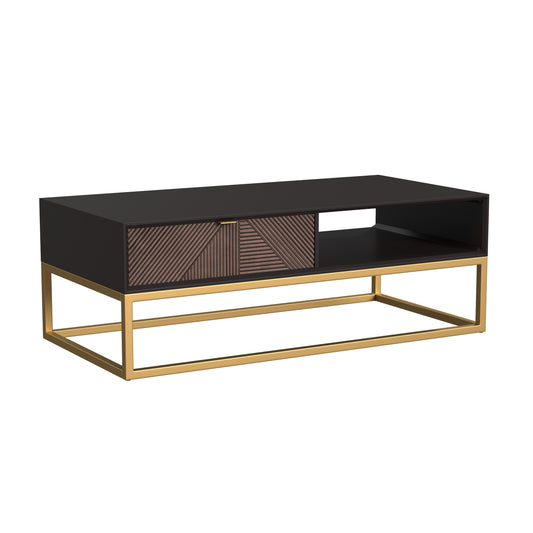 Beader - Rectangle Cocktail Table - Black