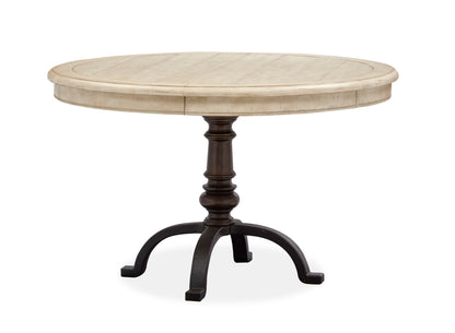 Harlow - Round Dining Table - Weathered Bisque