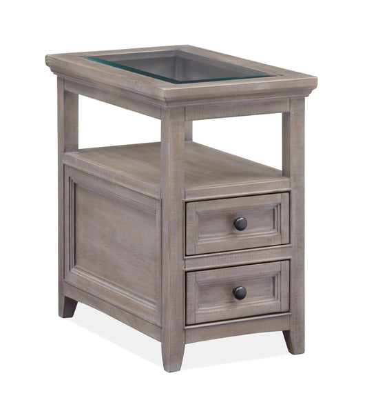 Paxton Place - Chairside End Table - Dovetail Grey