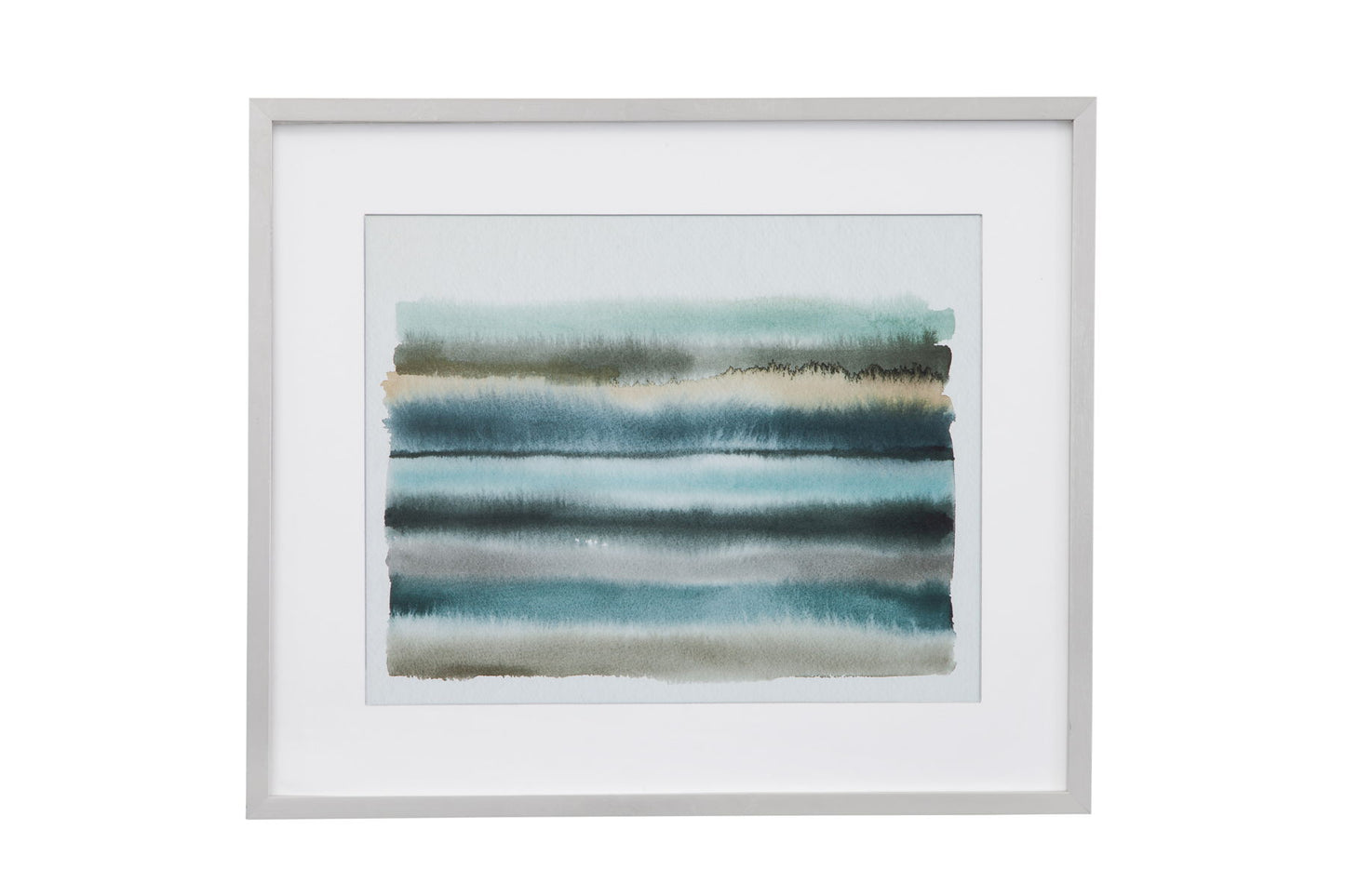 Shone Shore I - Framed Print - Pearl Silver