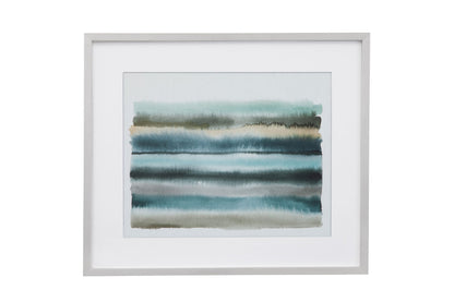 Shone Shore I - Framed Print - Pearl Silver