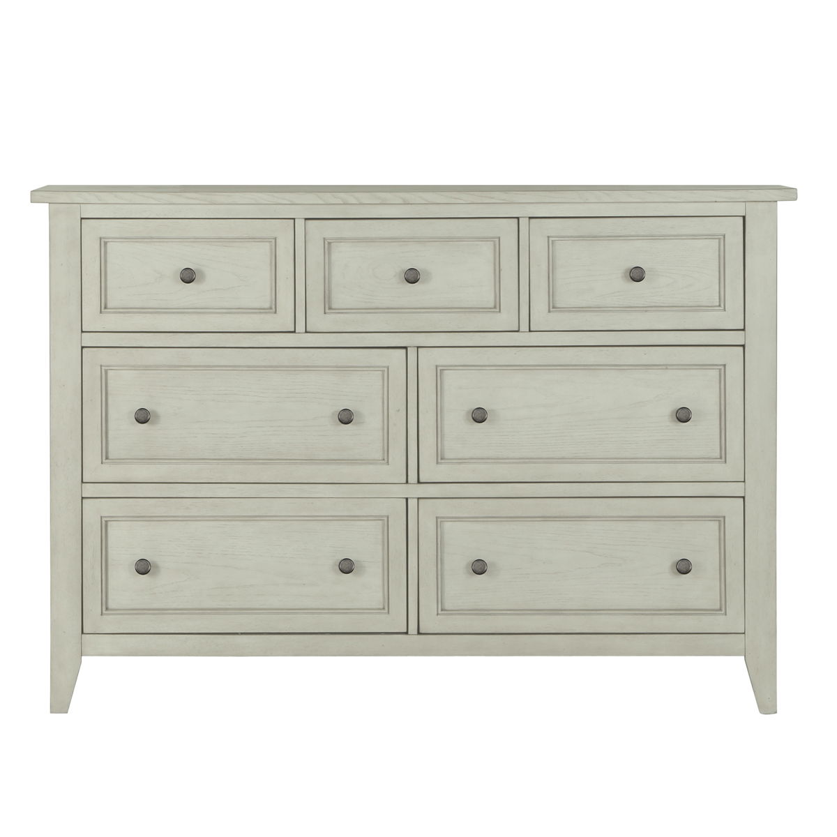 Raelynn - 7 Drawer Dresser - Weathered White