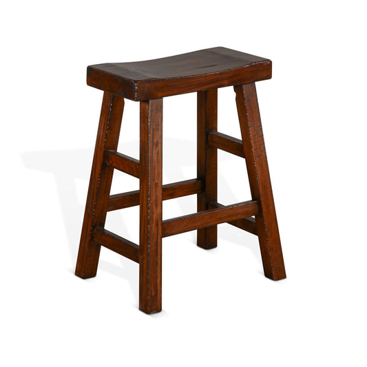 Tuscany - Saddle Seat Stool With Wood Seat