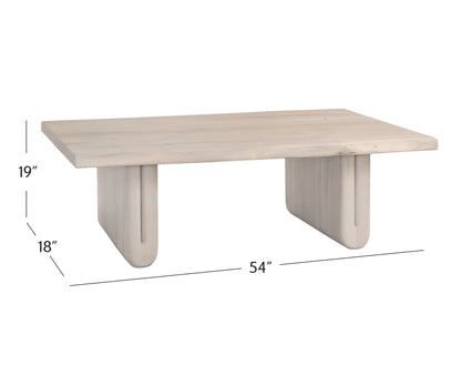 Nadia - Wood Cocktail Table - White