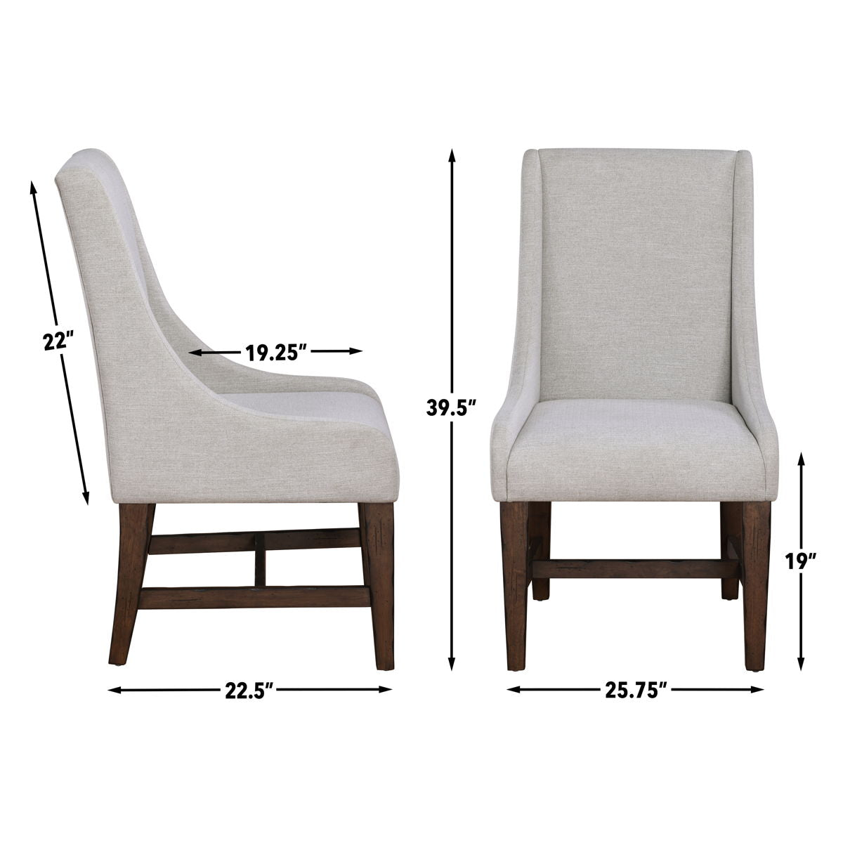 Auburn - Arm Chair (Set of 2) - White