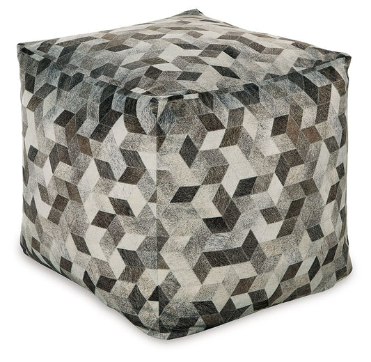 Albermarle - Gray / Brown - Pouf