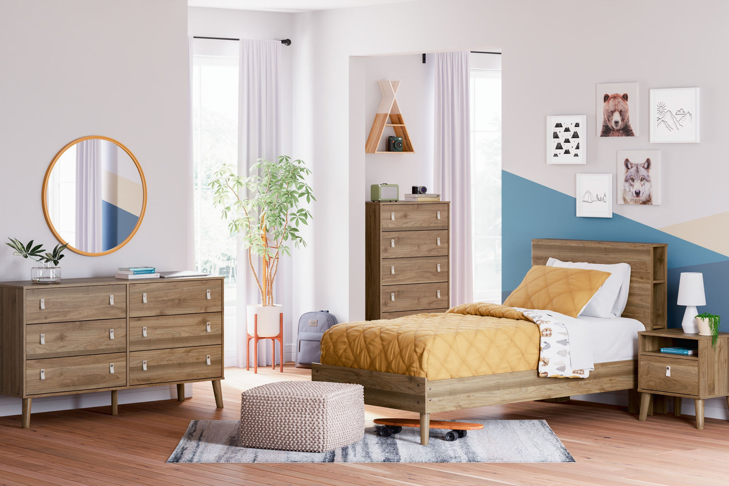 Aprilyn - Dresser, Bookcase Bed Set