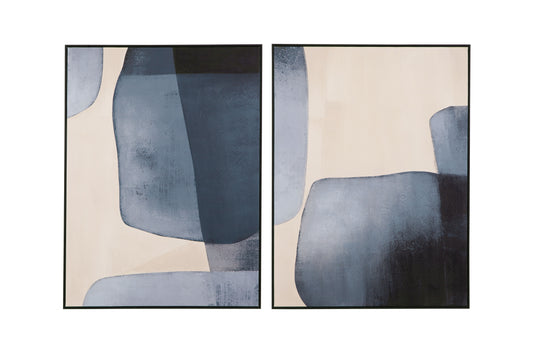 Lively - Canvas Art (Set of 2) - Blue