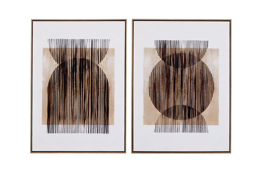 Together - Canvas Art (Set of 2) - Light Brown