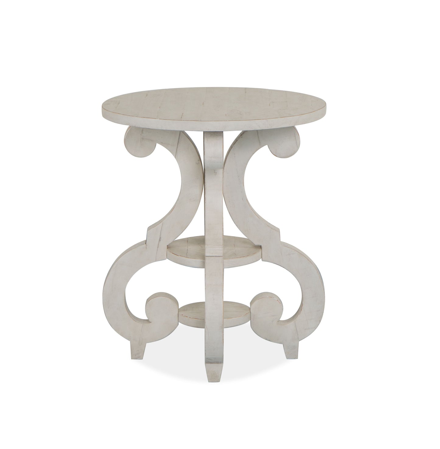Bronwyn - Round Accent Table - Alabaster