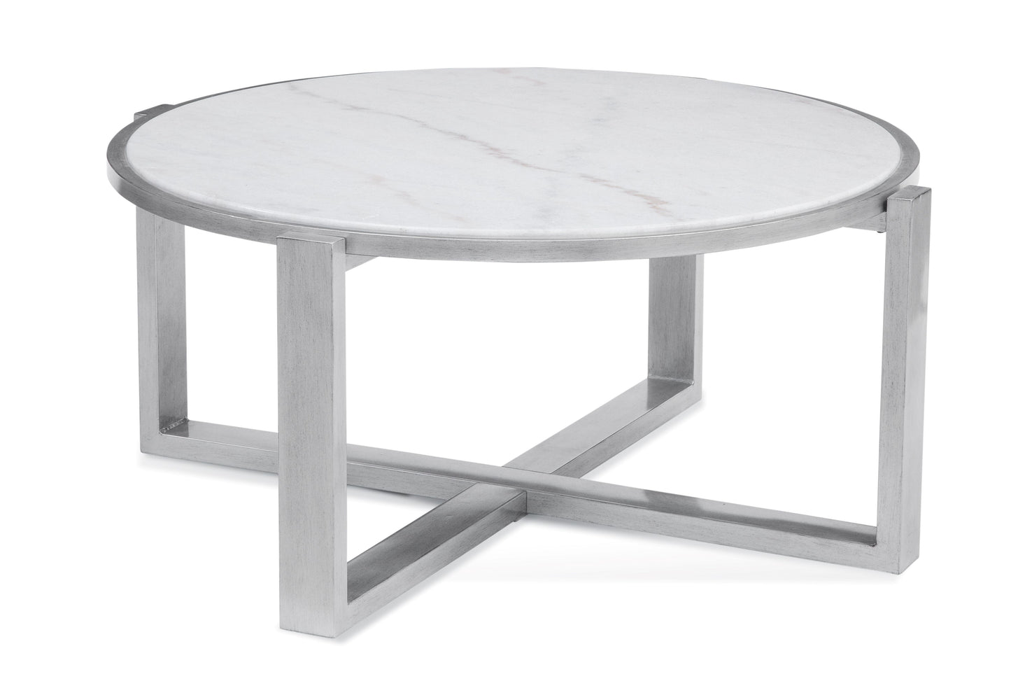 Hessle - Round Cocktail Table - Silver