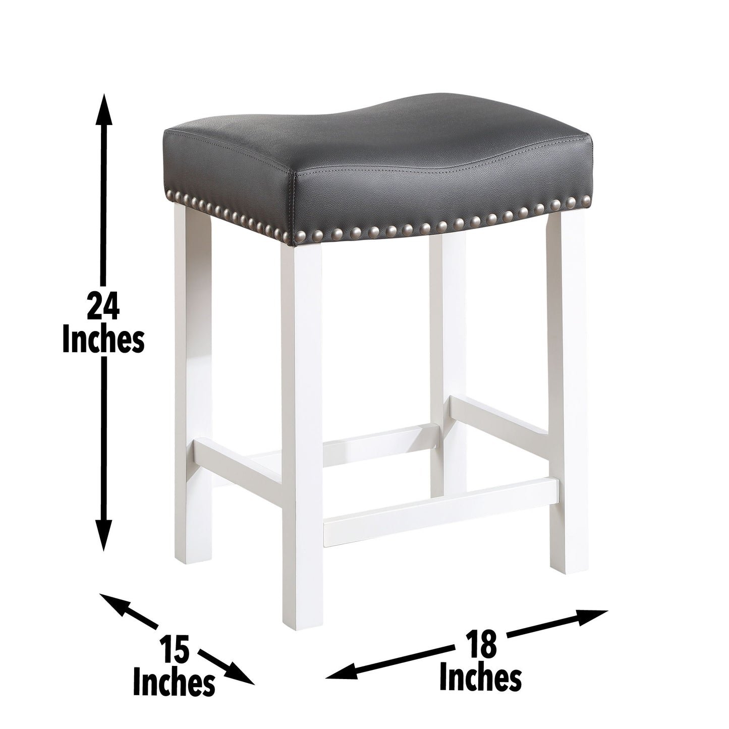 Zermatt - Counter Stool (Set of 2) - White