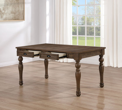 Joanna - 4 Drawer Dining Table - Brown