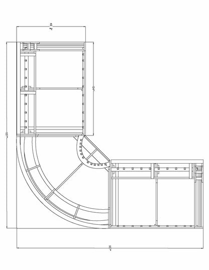 Jupiter - 3 Piece Sectional - White